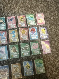 Pokemon 1998 Lunchable Box Miniature Cards Set of 27 - Image 3