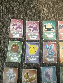 Pokemon 1998 Lunchable Box Miniature Cards Set of 27 - Image 4