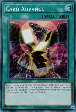 EGS1-EN029 CARD ADVANCE COMMON UNLIMITED EDITION YuGiOh CARD - Image 1