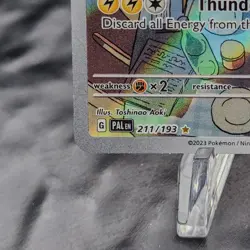 Raichu 211/193 Paldea Evolved S&V IR Full Art Secret Holo Pokemon Card NM/M - Image 4