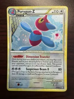 Porygon-Z 7/102 Holo Rare HGSS Triumphant 2010 Pokemon Card NM - Image 1