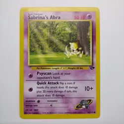Pokemon Card Gym Challenge Sabrina's Abra 94/132 Light Played - Image 1