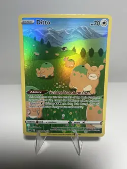 Pokemon TCG Ditto Crown Zenith Galarian Gallery Holo Rare Card GG22/GG70 NM - Image 1