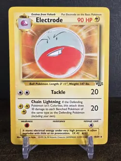 Electrode 18/64 Jungle Unlimited *Rare* Pokemon Card TCG Non Holo LP Vintage - Image 1