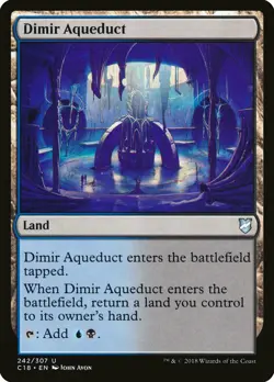 Dimir Aqueduct Commander 2018 NM Land Uncommon MAGIC GATHERING CARD ABUGames - Image 1