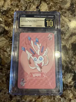 Pokemon Sylveon Korean Pokemon Playing Card Point Salad 2019 Pristine 10 - Image 1