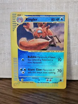 Pokemon Card TCG Kingler Reverse Holo 15/165 Rare Expedition 2002 Nintendo - Image 1