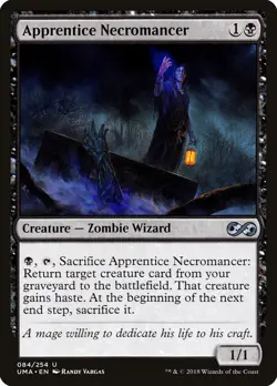 Apprentice Necromancer Ultimate Masters NM Black Uncommon MAGIC CARD ABUGames - Image 1