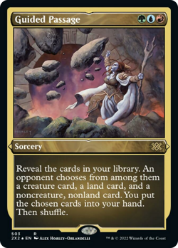 Guided Passage (ETCHED) FOIL Double Masters 2022 NM Rare Etched CARD ABUGames - Image 1