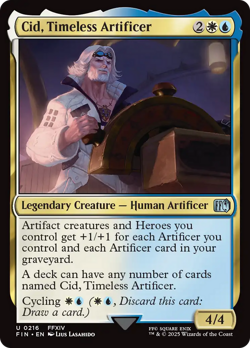 Cid, Timeless Artificer (216) Final Fantasy PLD Creature Uncommon CARD ABUGames - Image 1