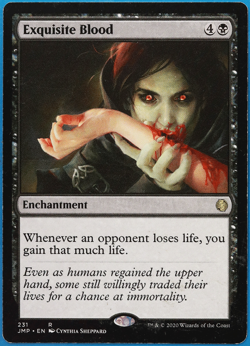 Exquisite Blood Jumpstart PLD Black Rare MAGIC MTG CARD (ID# 497563) ABUGames - Image 1