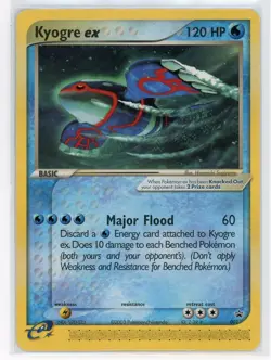 Pokemon TCG - Kyogre ex 1 - Nintendo Promo - Black Star Non Holo - Image 1