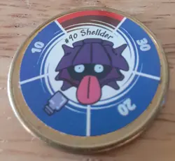1999 Pokemon Battle Coin Brass "1 3/8 #90 Shellder - Image 2