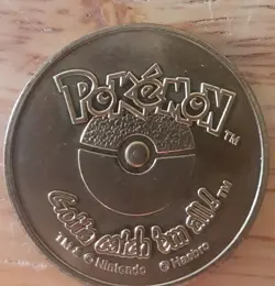 1999 Pokemon Battle Coin Brass "1 3/8 #90 Shellder - Image 4