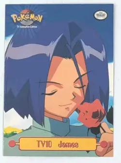 1999 Pokemon James TV10 Non-Holo Topps TV Animation Edition Puzzle TCG EX - Image 1