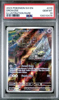 PSA 10 GEM MT Pokemon 2023 Drowzee 210/198 Scarlet & Violet Base - Image 1