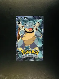 Blue Logo topps Pokemon The First Movie Die Cut E9 Blastoise - Image 1