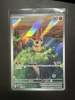 Pokemon TCG Victini 208 Full Art Black Star Promo Black Bolt White Flare - Image 1