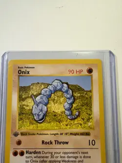 Pokemon TCG Onix Base Set 56/102 Regular 1st Edition Common - Image 3