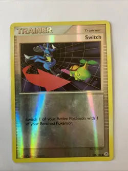 Pokemon TCG Switch Trainer Card 119/130 Reverse Holo Rare Diamond & Pearl - Image 1