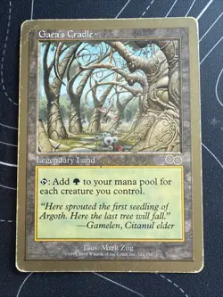 Magic the Gathering 1999 Tournament Urza's Saga Gaea's Cradle Card HP - Image 1