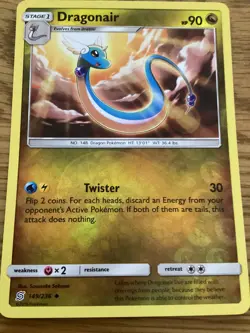 Dragonair Pokemon Card 149/236 Reverse Holo- Used - Sun & Moon - Unified Minds - Image 1