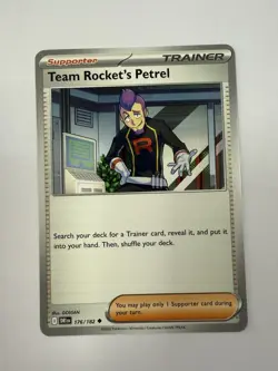 Pokemon TCG : 176/182 Team Rocket's Petrel : Uncommon Card : Destined Rivals - Image 1