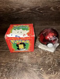 Pokemon togepi 23k Gold Plated Trading Card Pokeball Burger King 1998 Sealed - Image 1