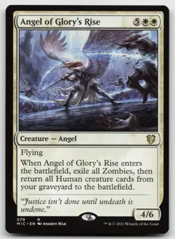 MTG Angel of Glory's Rise R Commander: Innistrad: Midnight Hunt 79 LP - Image 1