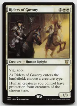 MTG Riders of Gavony R Commander: Innistrad: Midnight Hunt 93 LP - Image 1