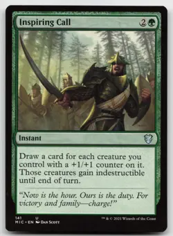 MTG Inspiring Call U Commander: Innistrad: Midnight Hunt 141 LP - Image 1