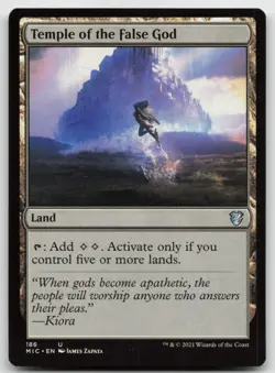 MTG Temple of the False God U Commander: Innistrad: Midnight Hunt 186 LP - Image 1