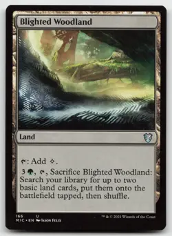MTG Blighted Woodland U Commander: Innistrad: Midnight Hunt 166 LP - Image 1