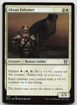 MTG Abzan Falconer U Commander: Innistrad: Midnight Hunt 77 LP - Image 1