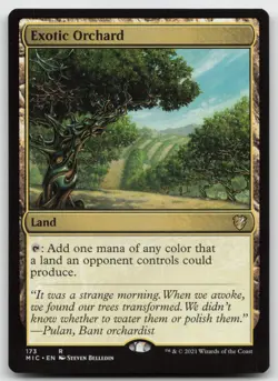 MTG Exotic Orchard R Commander: Innistrad: Midnight Hunt 173 LP - Image 1
