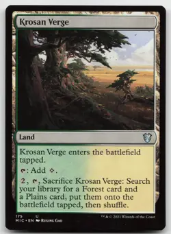 MTG Krosan Verge U Commander: Innistrad: Midnight Hunt 175 LP - Image 1