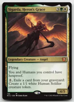 MTG Sigarda, Heron's Grace M Commander: Innistrad: Midnight Hunt 155 LP - Image 1