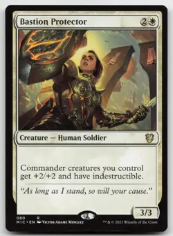 MTG Bastion Protector R Commander: Innistrad: Midnight Hunt 80 LP - Image 1