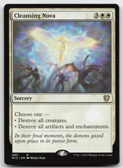 MTG Cleansing Nova R Commander: Innistrad: Midnight Hunt 82 LP - Image 1