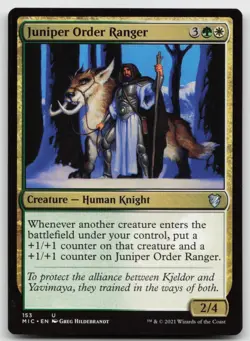 MTG Juniper Order Ranger U Commander: Innistrad: Midnight Hunt 153 LP - Image 1
