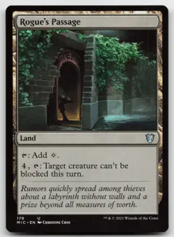 MTG Rogue's Passage U Commander: Innistrad: Midnight Hunt 179 LP - Image 1