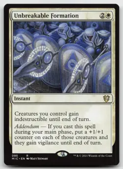 MTG Unbreakable Formation R Commander: Innistrad: Midnight Hunt 95 LP - Image 1