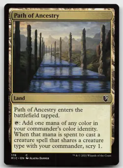 MTG Path of Ancestry C Commander: Innistrad: Midnight Hunt 178 LP - Image 1