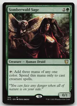 MTG Somberwald Sage R Commander: Innistrad: Midnight Hunt 144 LP - Image 1