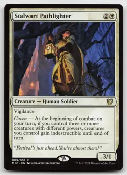 MTG Stalwart Pathlighter R Commander: Innistrad: Midnight Hunt 9 LP - Image 1