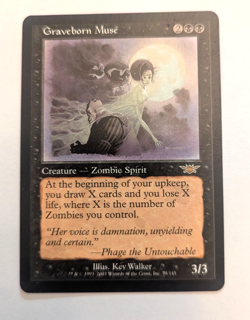 Magic Mtg Legions Graveborn Muse near mint - Image 1