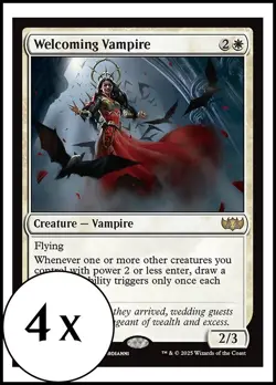 MTG - 4 x Welcoming Vampire - Tarkir: Dragonstorm - Playset 4x x4 - Image 1