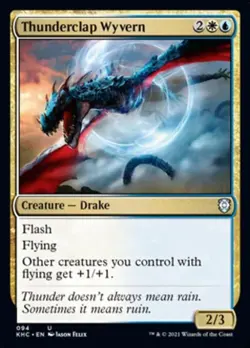 Thunderclap Wyvern - Near Mint MTG Commander 2021 Kaldheim - Image 1