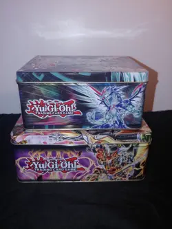 Lot of 2 EMPTY YuGiOh! 2014 Mega Tin + 2011 Collection Tin - Image 3