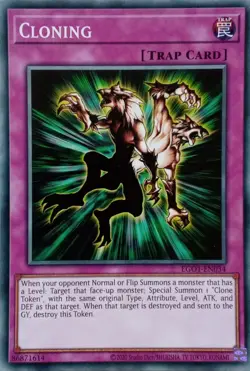 EGO1-EN034 CLONING COMMON UNLIMITED EDITION YuGiOh CARD - Image 1
